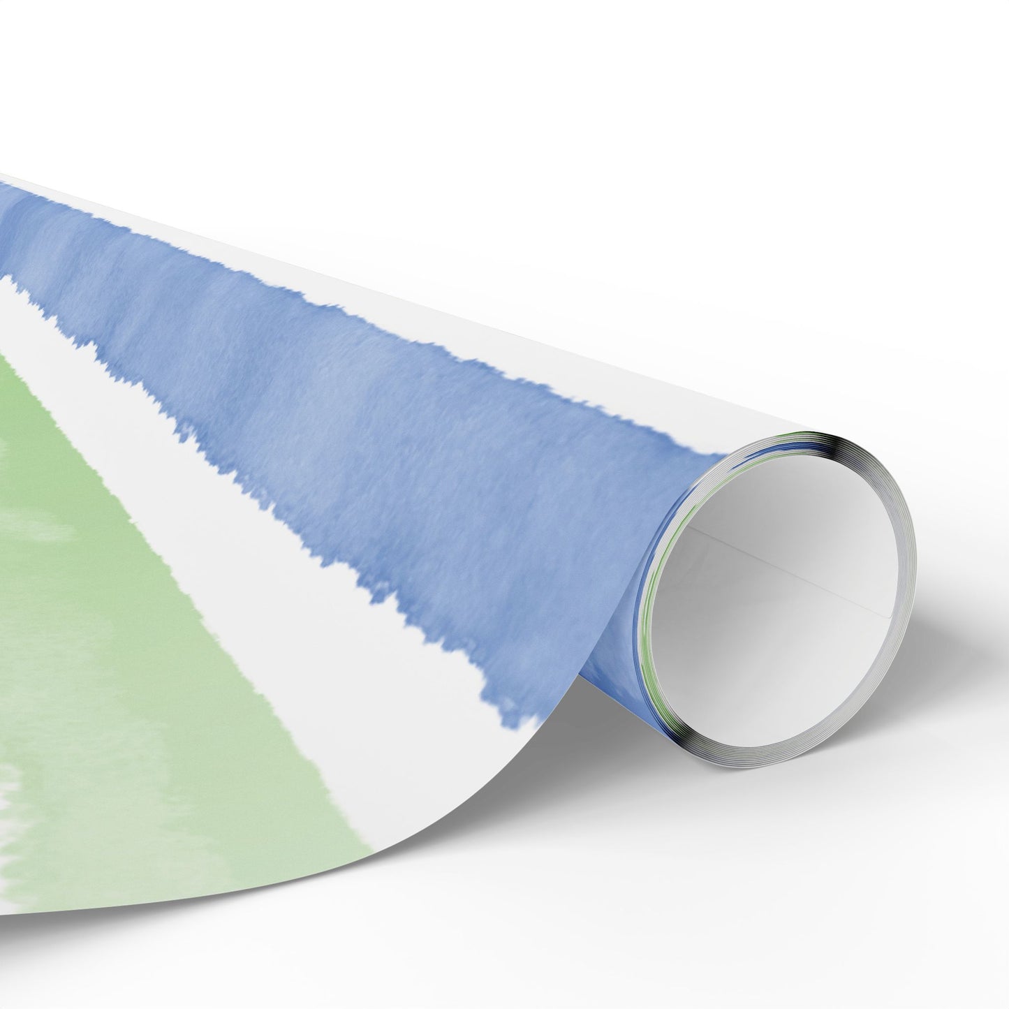 Blue & Green Stripe Wrapping Paper
