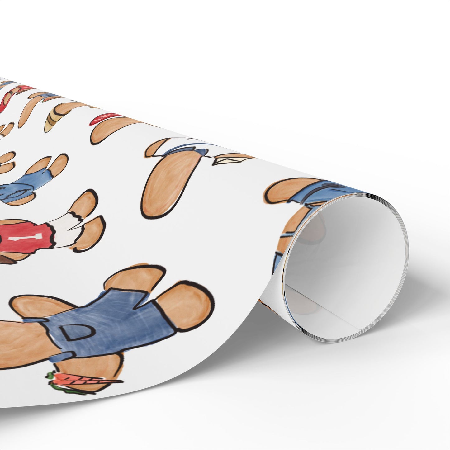 Gingerbread People Pattern Wrapping Paper