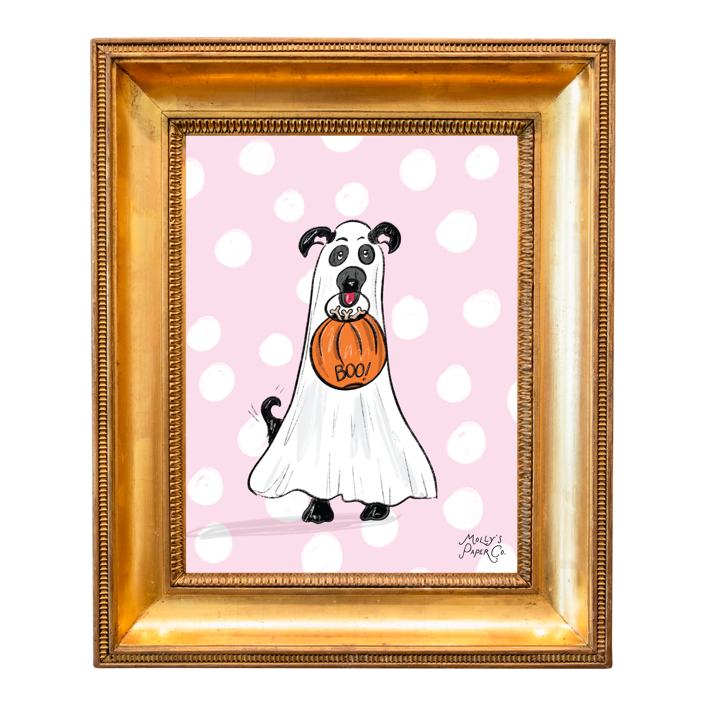 Spooky Pooch Art Print (Digital Download, 8x10)