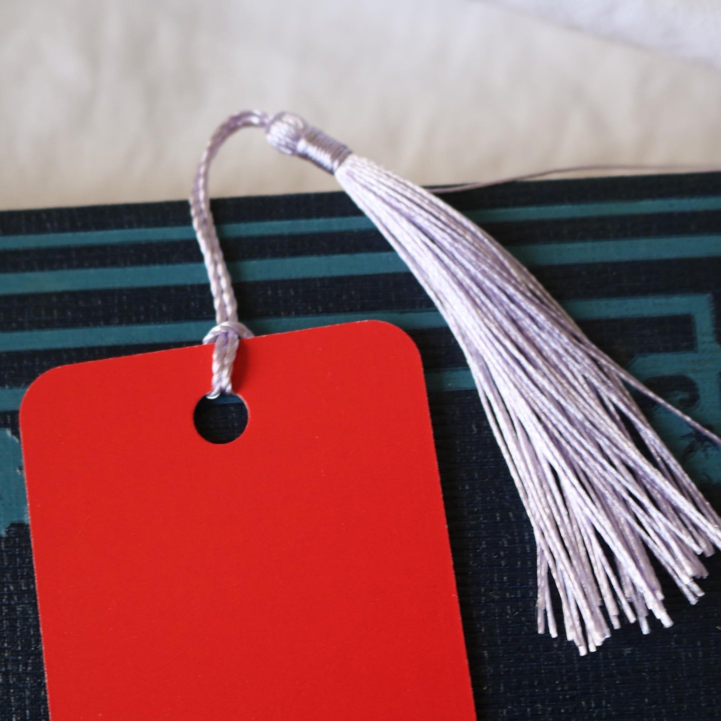 Hot Girls Read Bookmark with Tassel - 2"x6" Rounded Edge Paper Bookmark