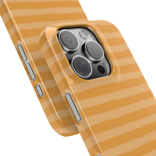 Slim Phone Case — Orange Stripes