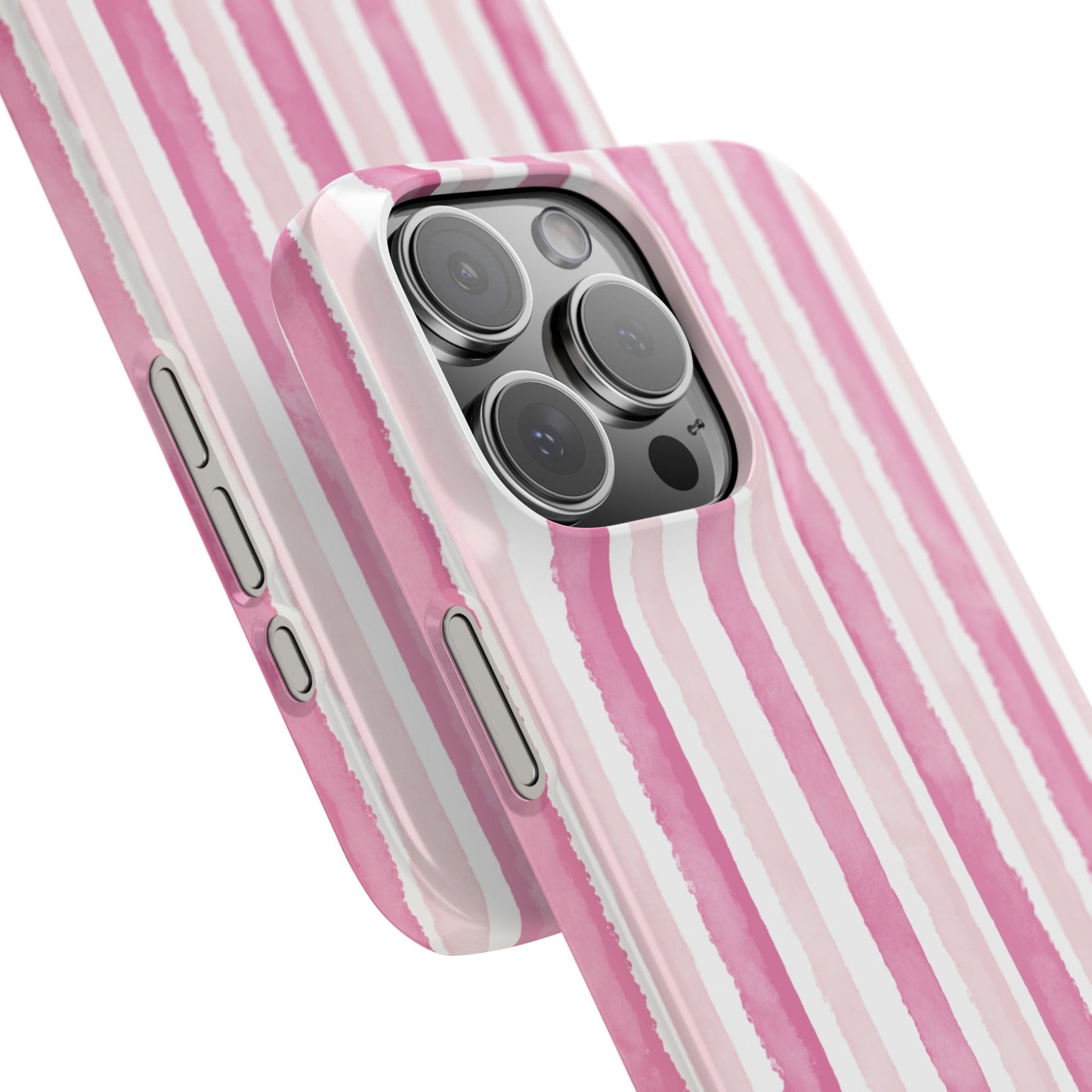 Slim Phone Case — Pink Stripes