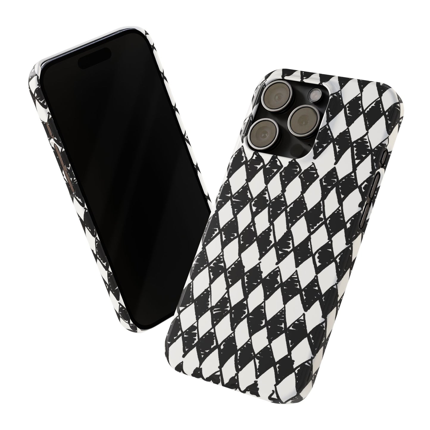 Slim Phone Case — Black & White Marquis