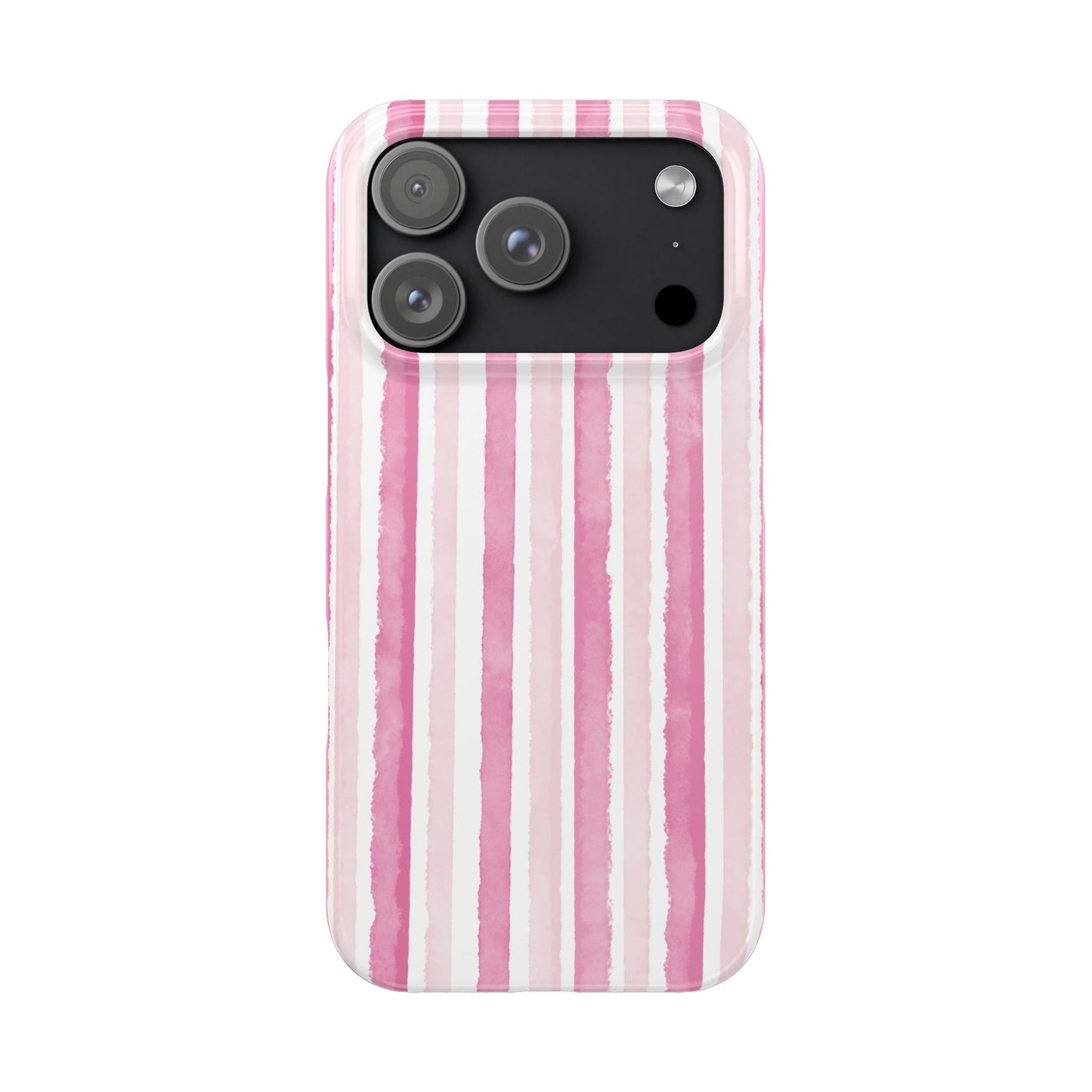 Slim Phone Case — Pink Stripes