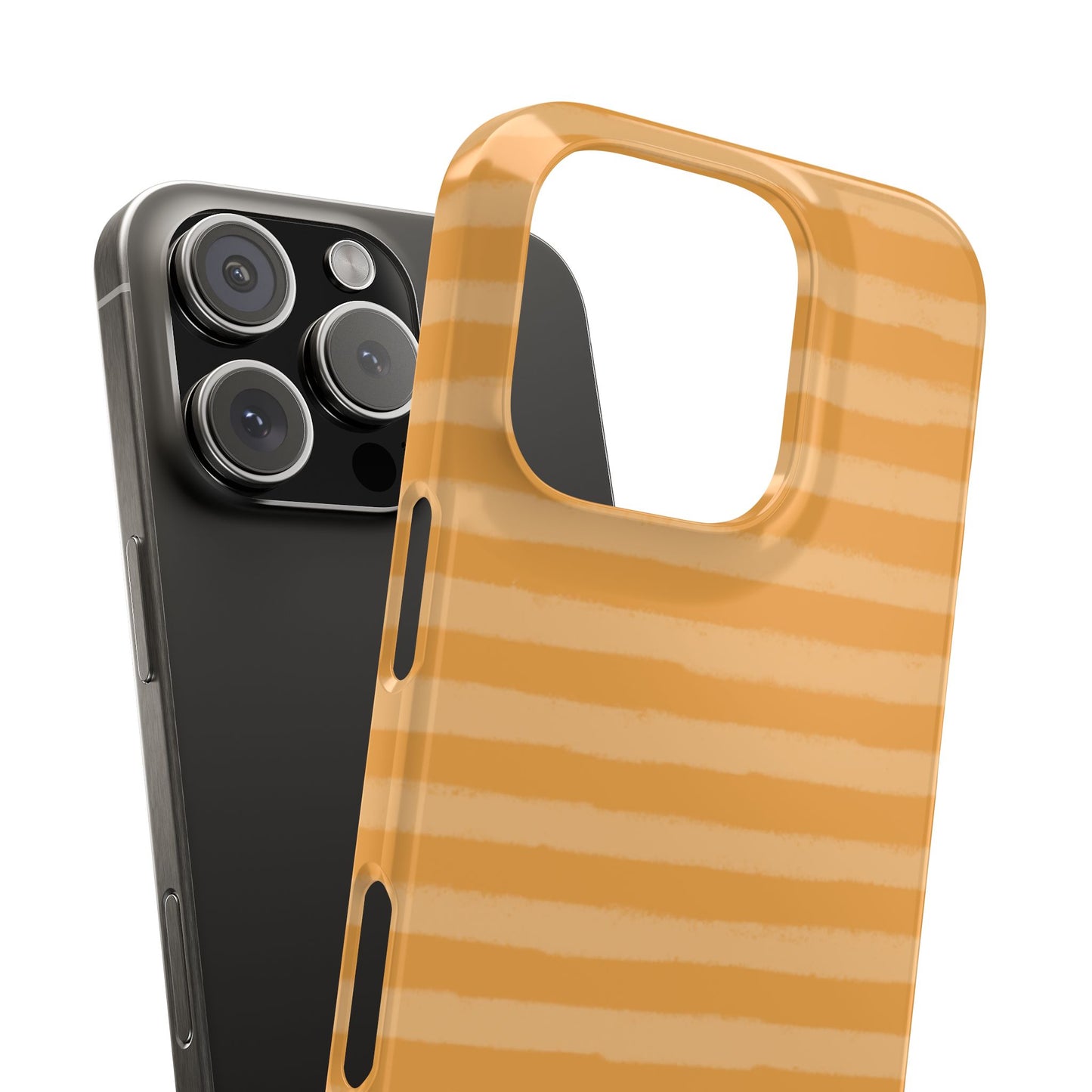 Slim Phone Case — Orange Stripes
