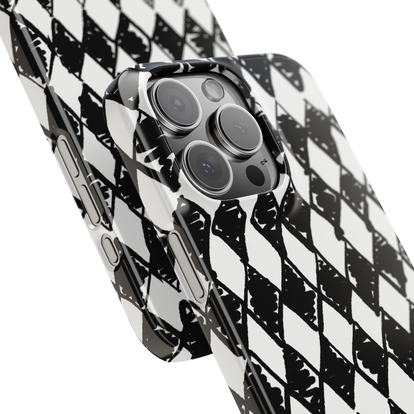 Slim Phone Case — Black & White Marquis
