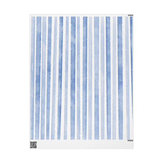 Blue Stripe Wrapping Paper