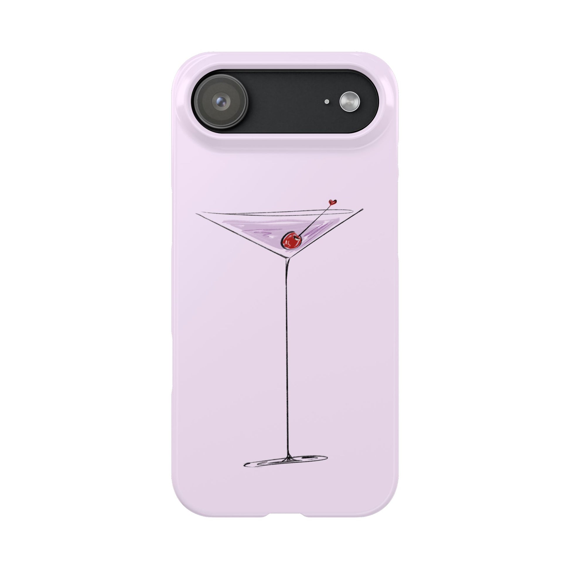 Slim Phone Case — Lavender Cherry Martini Slim Phone Case — Lavender Cherry Martini