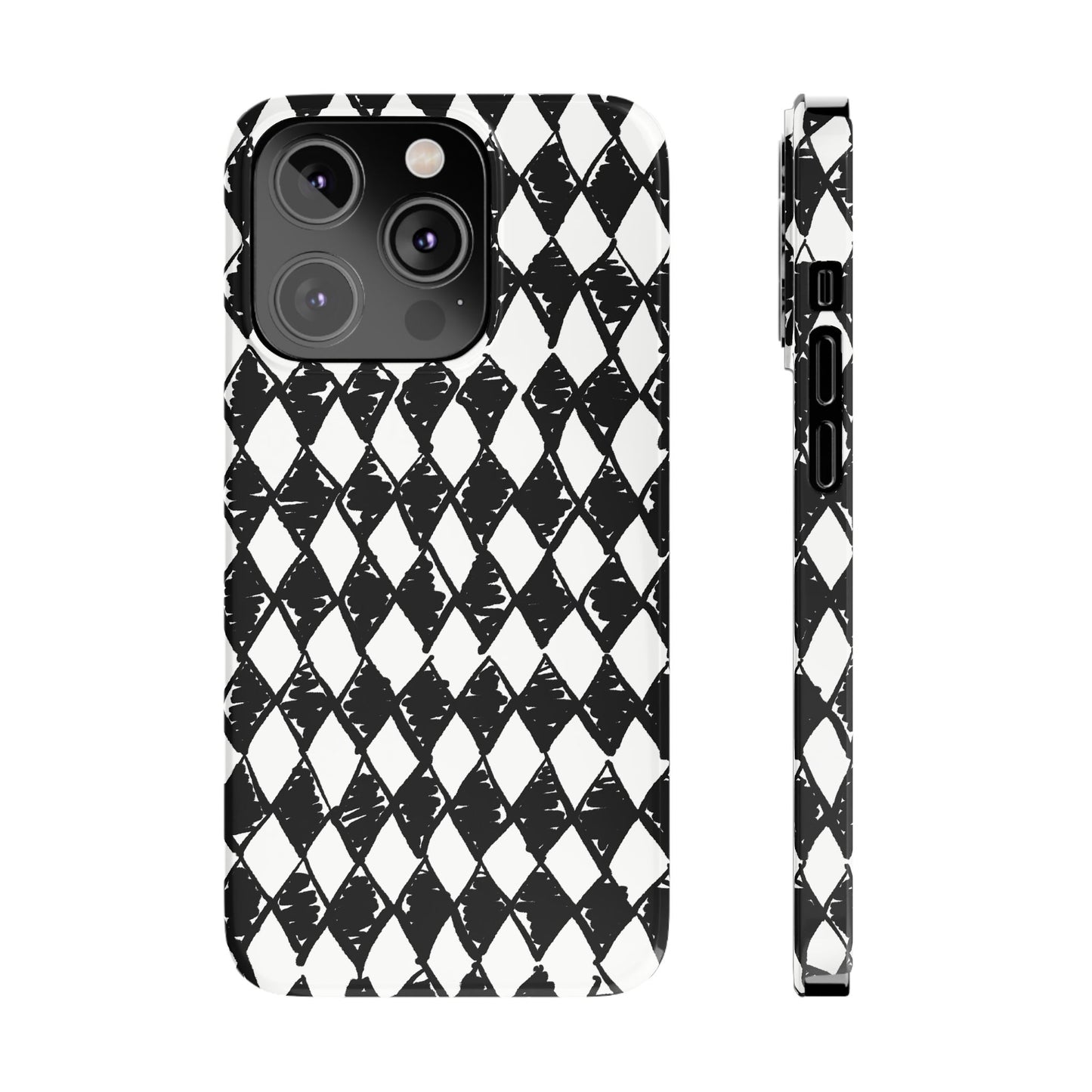 Slim Phone Case — Black & White Marquis