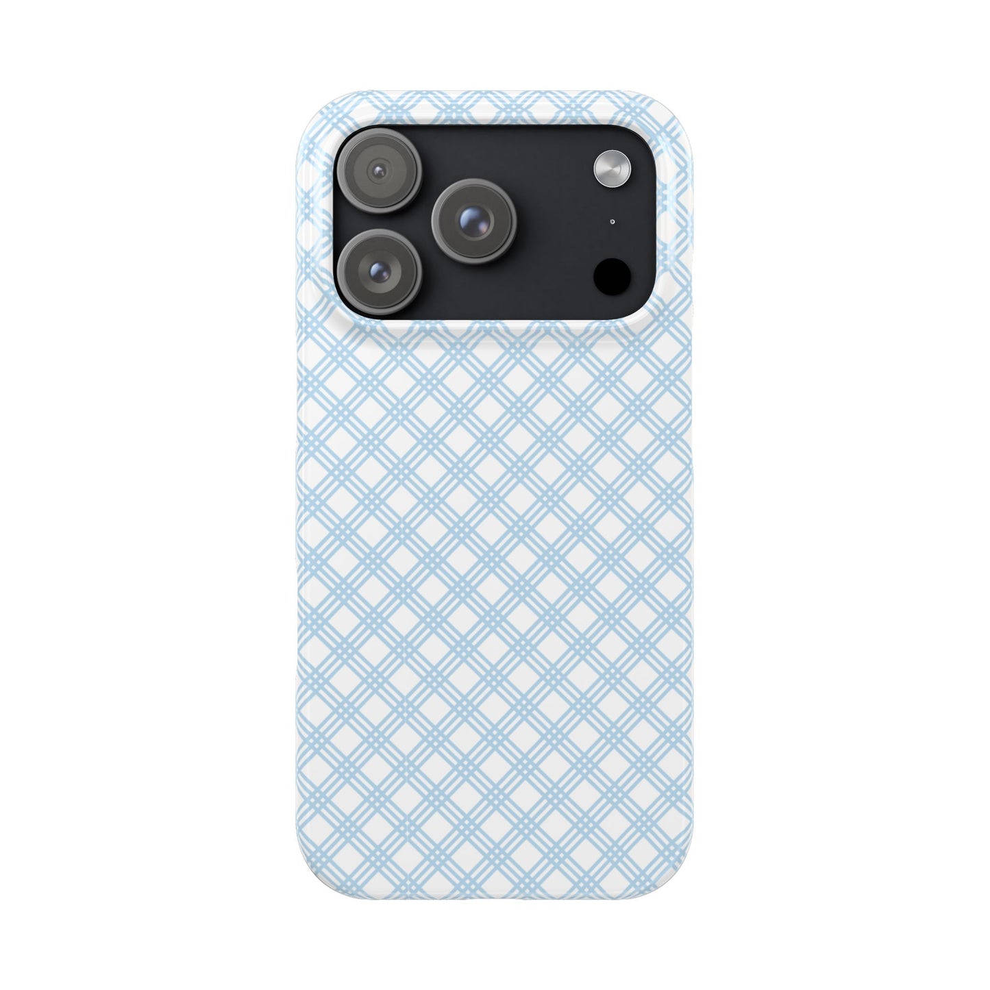 Slim Phone Case — Blue Lattice