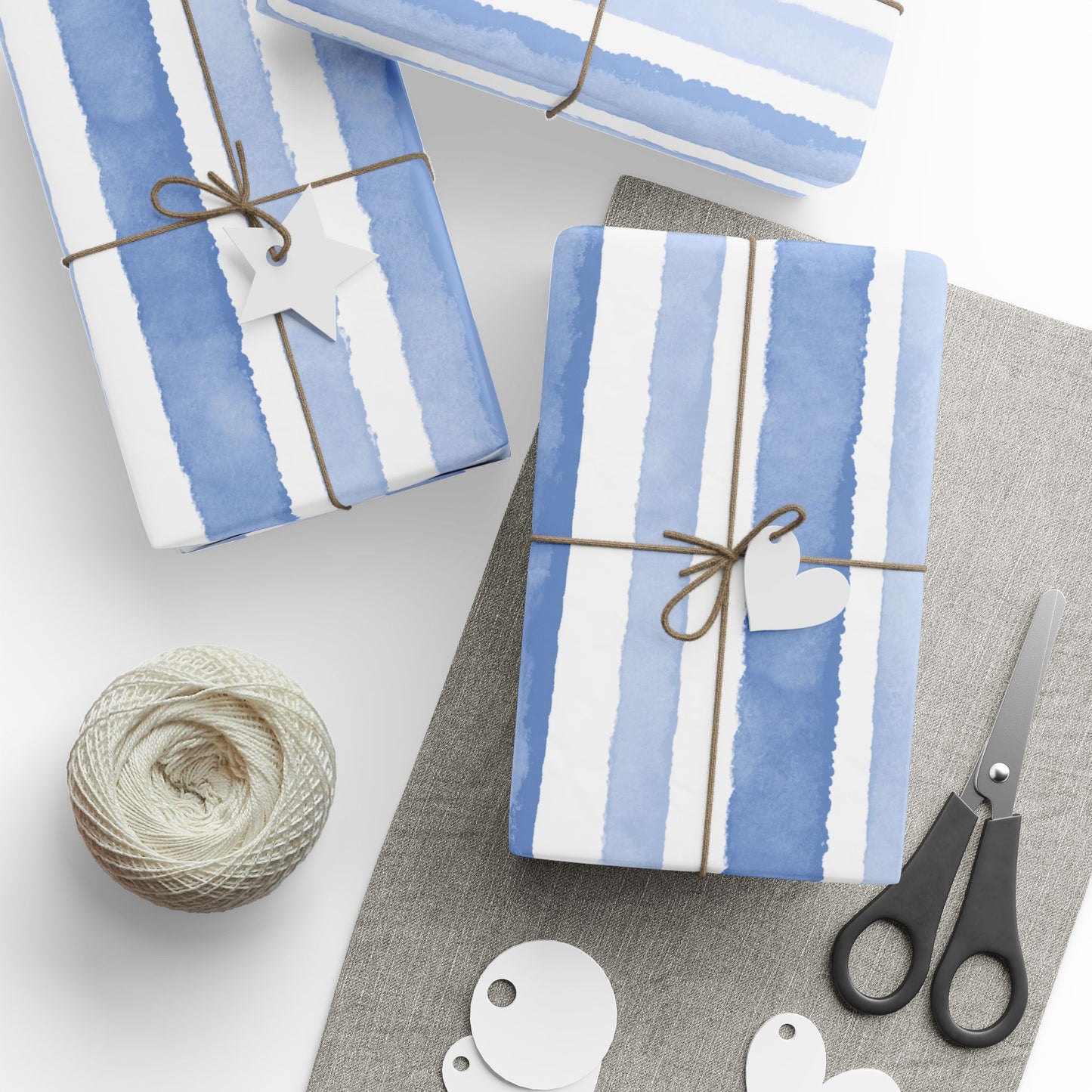 Blue Stripe Wrapping Paper