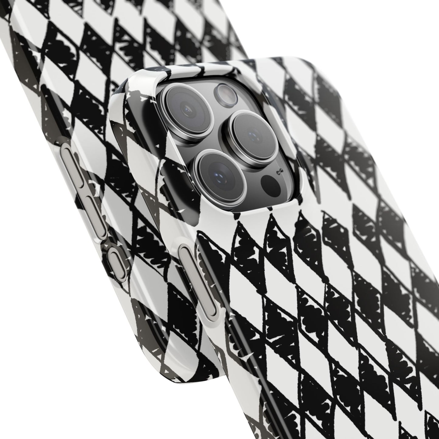 Slim Phone Case — Black & White Marquis