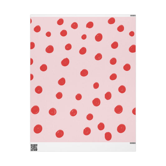Pink & Red Polka Dots Wrapping Paper