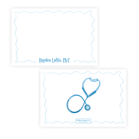 Stethoscope Heart Stationery Set