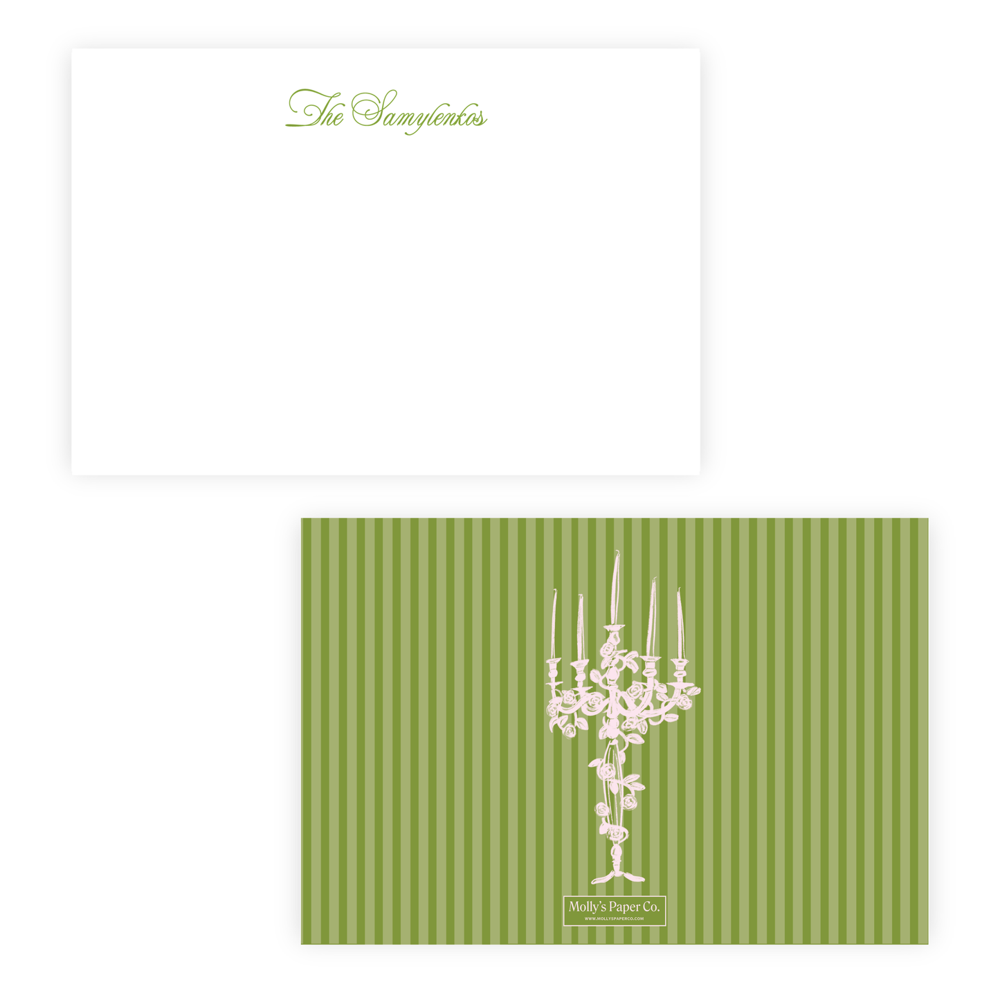 Candelabra Stationery Set