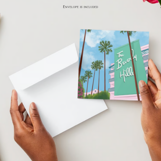 Beverly Hills Greeting Card