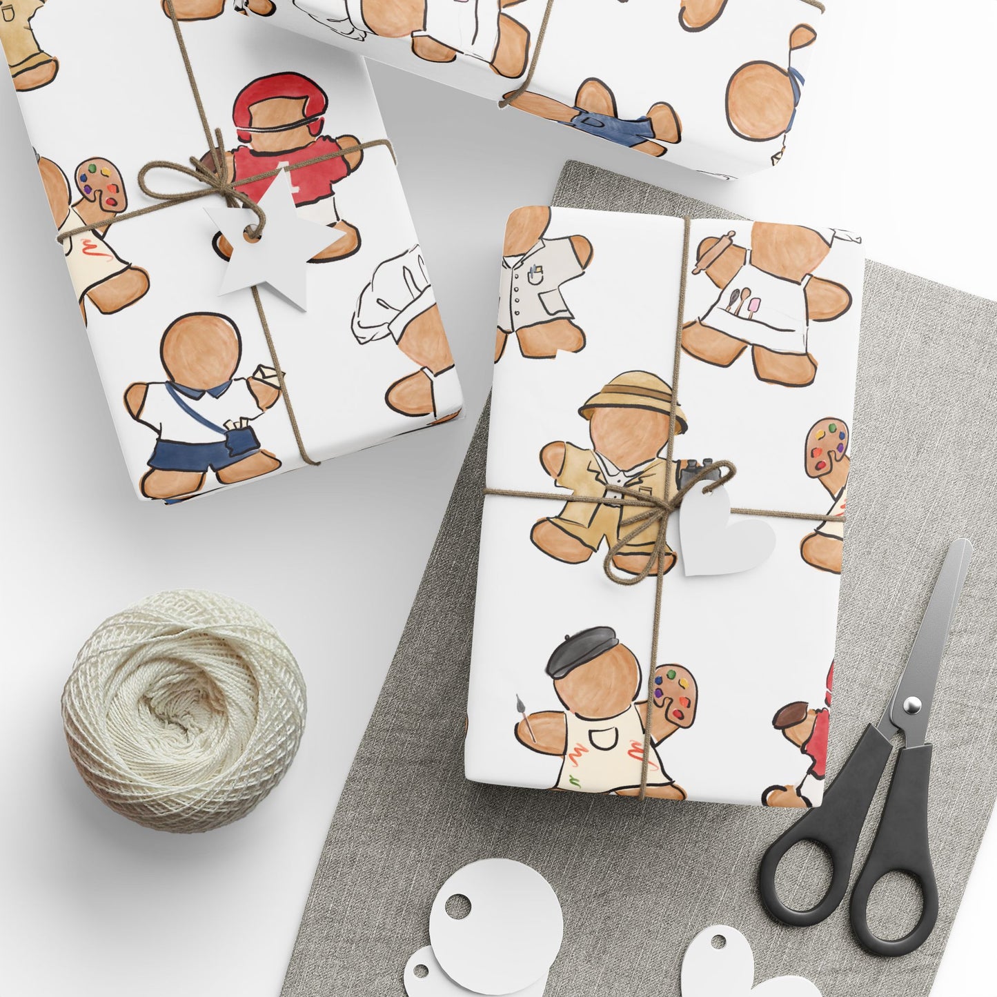 Gingerbread People Wrapping Paper