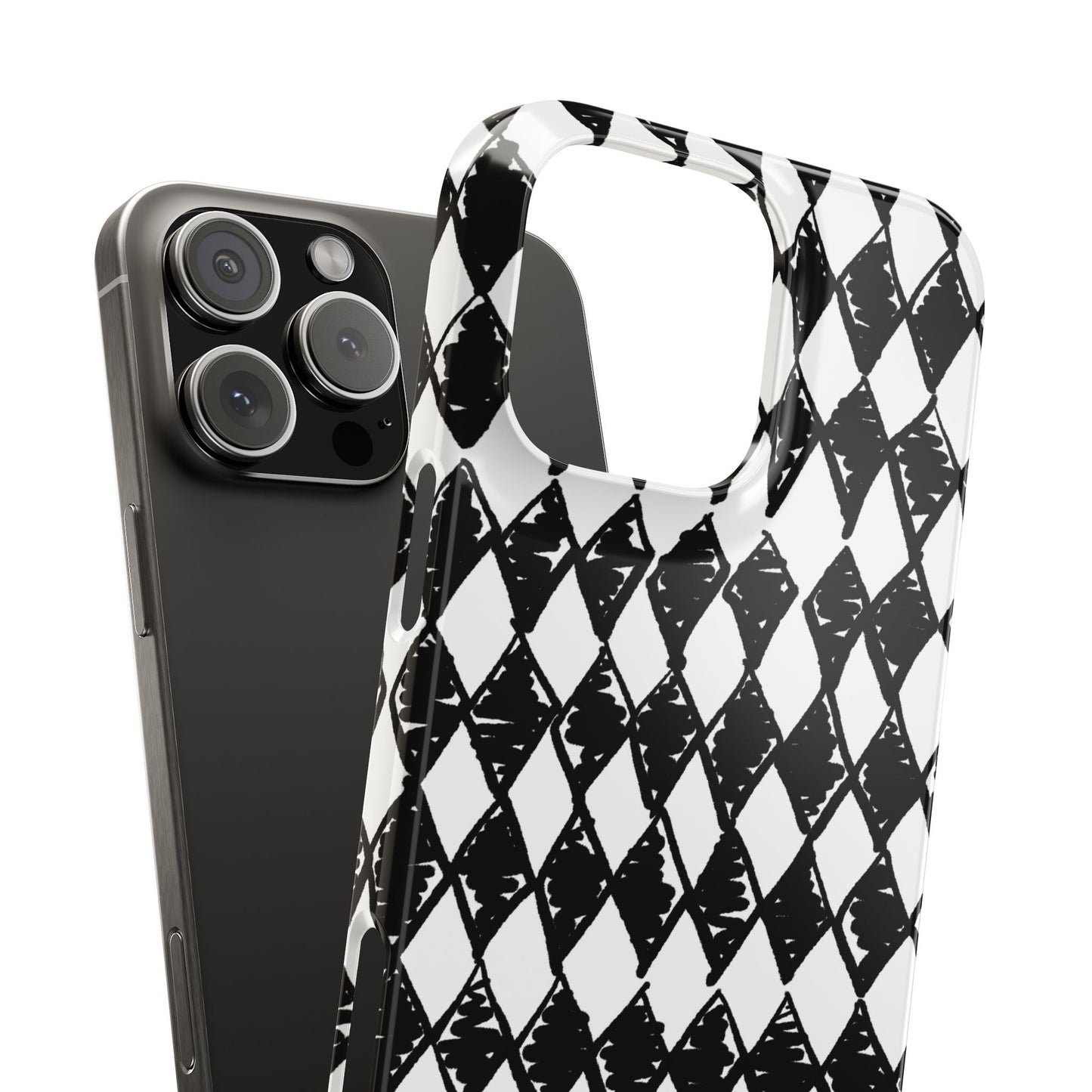 Slim Phone Case — Black & White Marquis