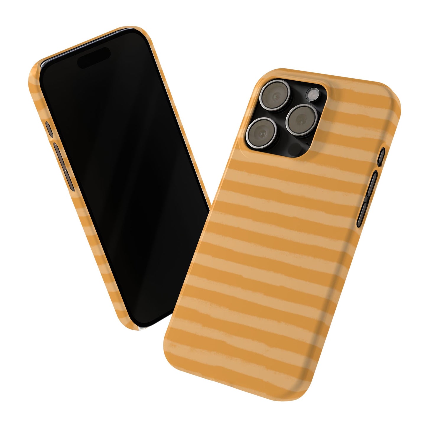 Slim Phone Case — Orange Stripes