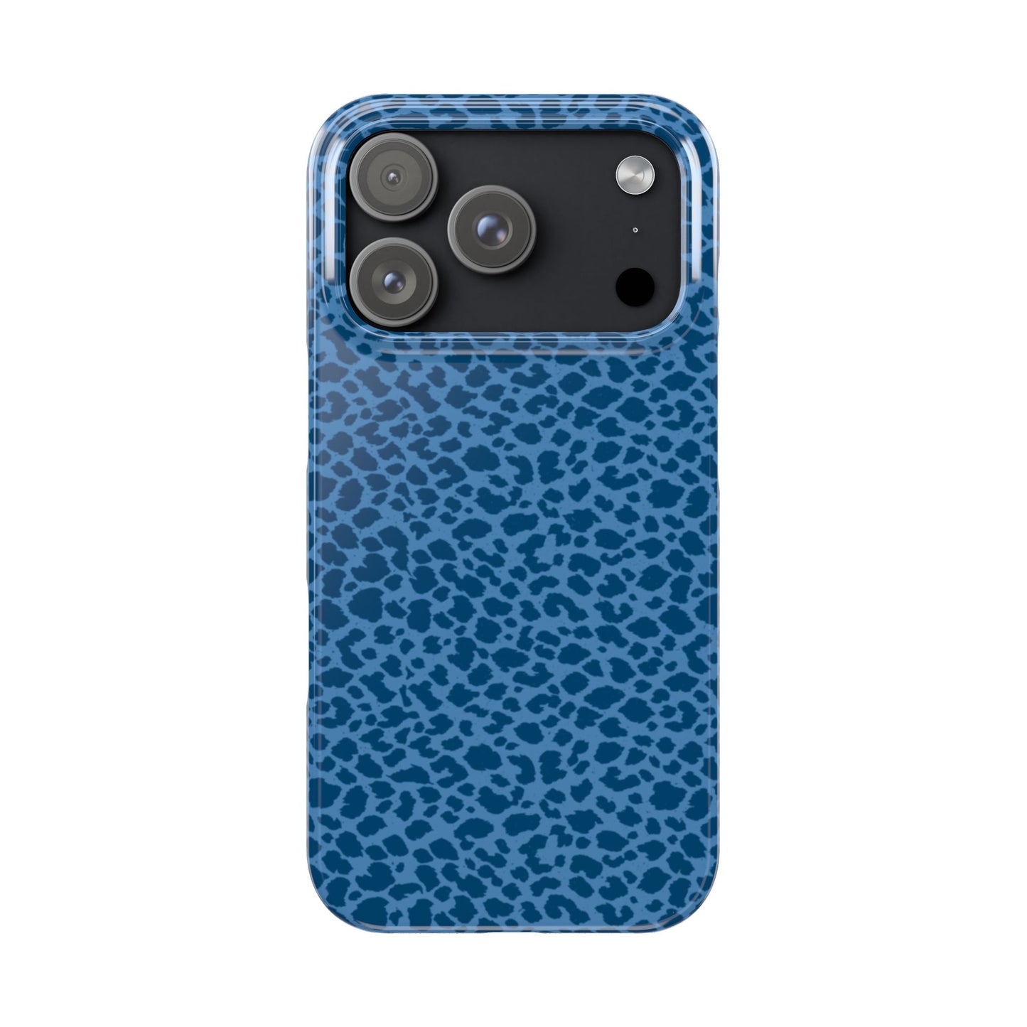 Slim Phone Case — Blue Leopard
