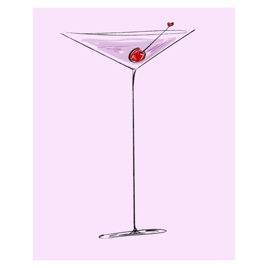 Cherry Martini Art Print (Digital Download, 8x10)