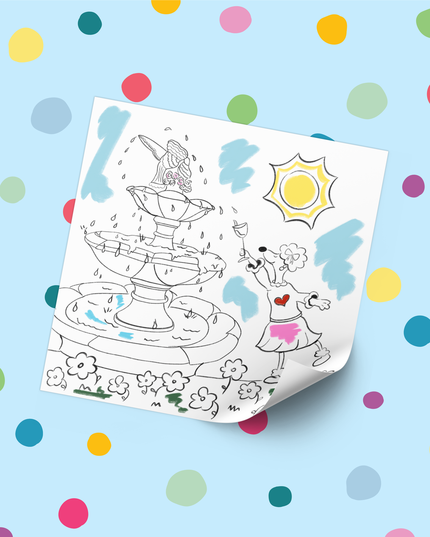 Hollywood Dogs Coloring Pages: Fun Art for Adults & Kids (Digital Download)
