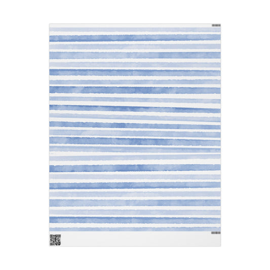 Blue Stripe Wrapping Paper