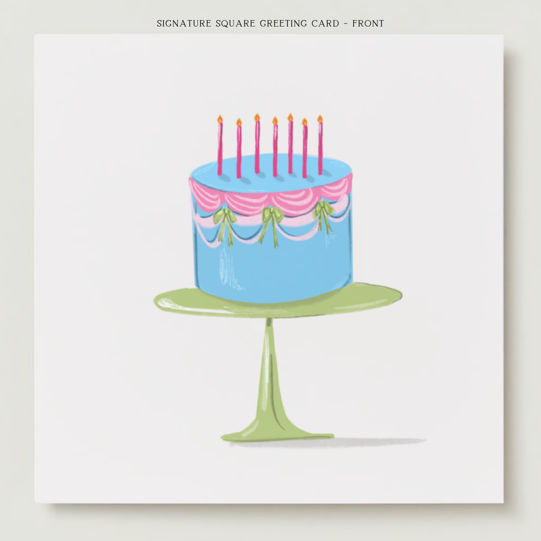 Birthday Cake Greeting Card