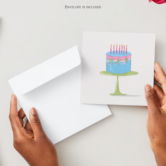 Birthday Cake Greeting Card