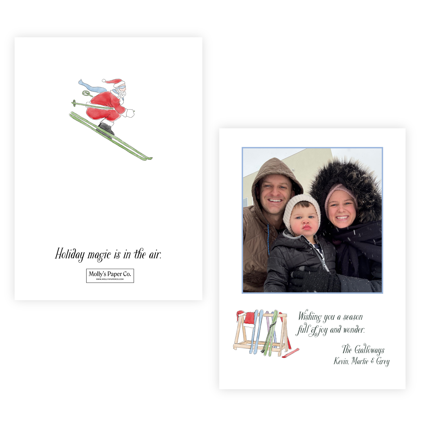 Santa Holiday Magic Card