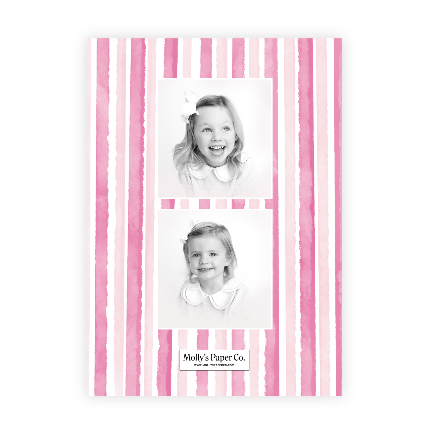 Pink Stripes Card