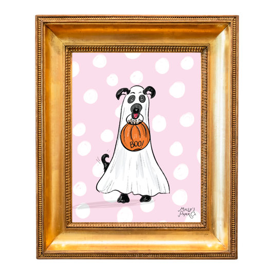 Spooky Pooch Art Print (Digital Download, 8x10)